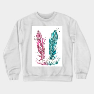 Two feathers Crewneck Sweatshirt